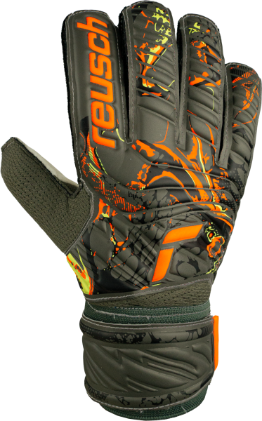 Reusch Attrakt Solid 5370016 5556 green grey front